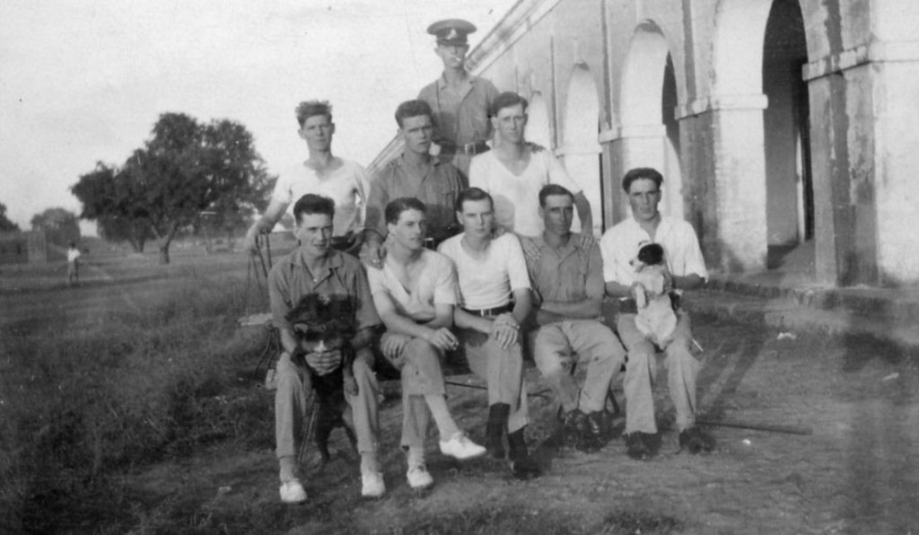 George (centre front row) with N Battery colleagues circa 1926